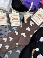 Women's Printed Heart Socks