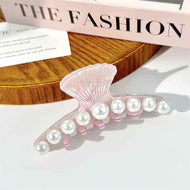 Large Pearl Shell Hair Clip for Women