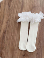 Cute Pure White Breathable Socks