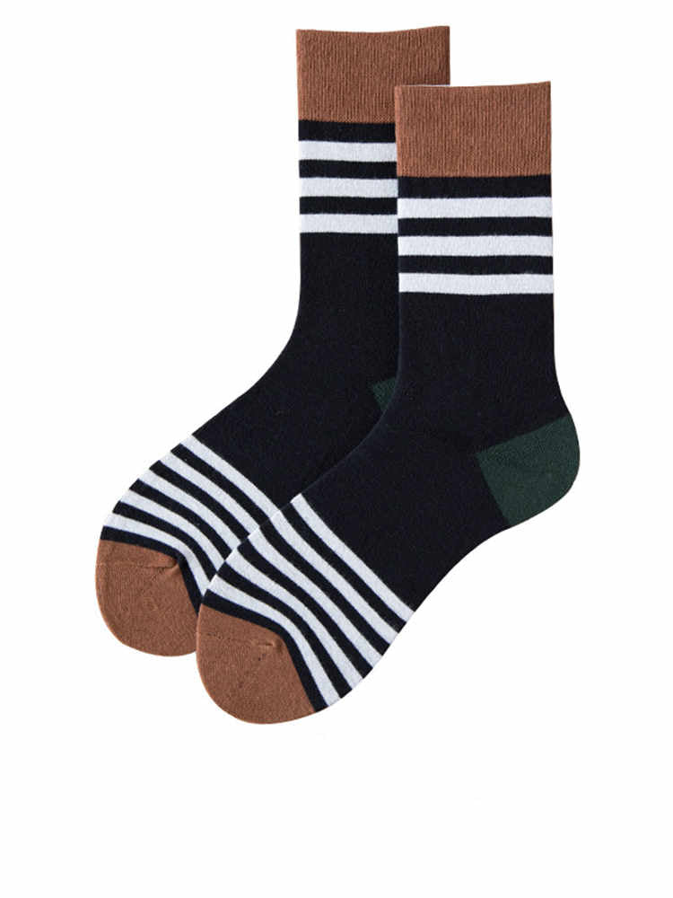 Three-stripe Contrast Color Unisex Socks