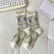 Embossed Vintage Women's Socks