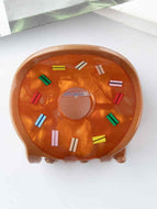 Food Collection Donut Print Hair Clip