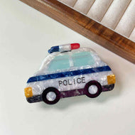 Creative Cartoon Police Car Sports Car Hairpin