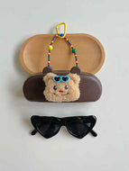 Anti-lost Decorative Glasses Case Children's Sunglasses Set