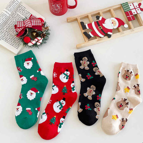 Unisex Cartoon Christmas Socks