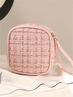 Mini Makeup Bag Lattice Pad Pouch Coin Pouch