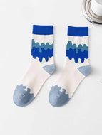 Royal Blue Rhombus Women's Socks