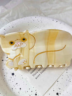 Beige Kitten Hair Clip Hair Accessory