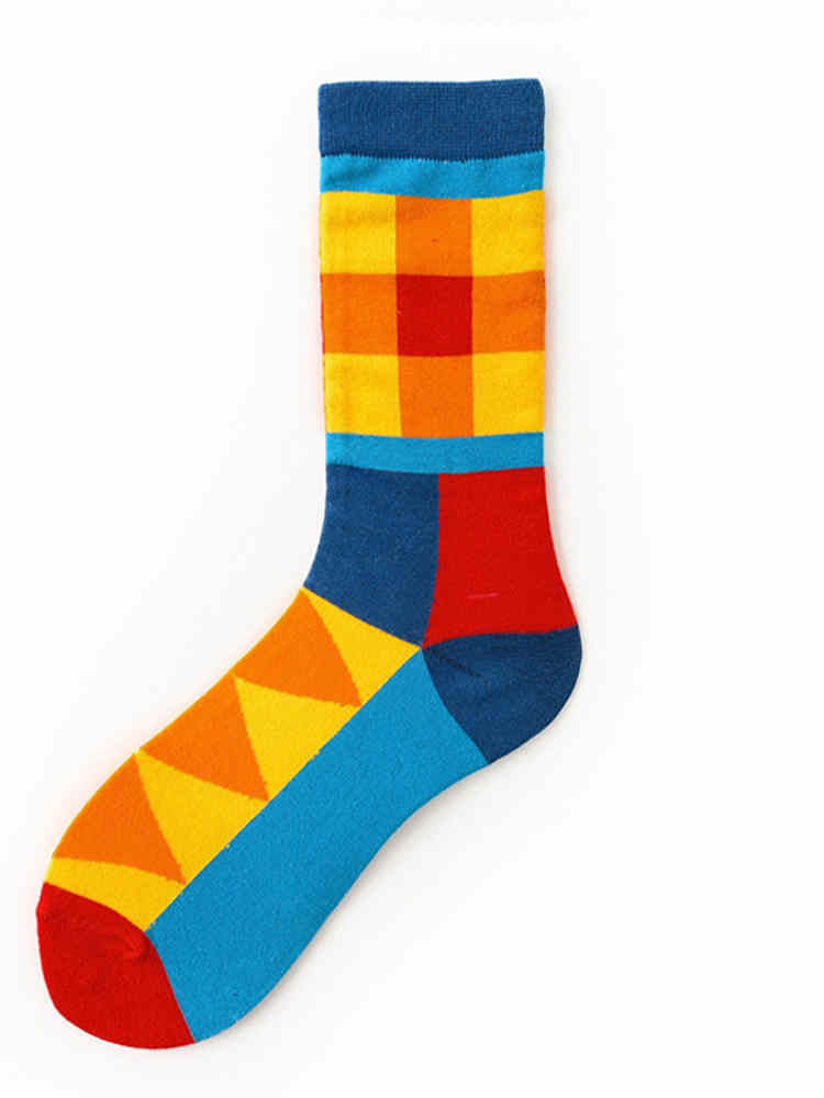 Colorful Plaid Unisex Socks