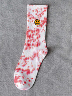 Smiley Face Tie-dye Socks