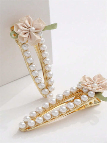 Pearl Bow Bobby Pin Gift