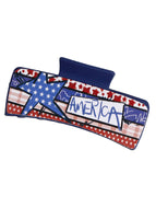 American Flag Hairpin Shark Clip