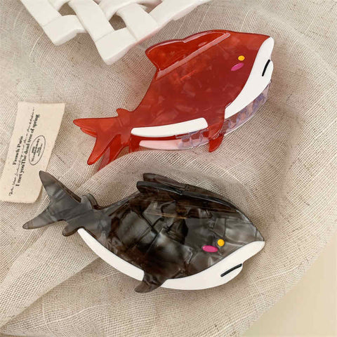 Shark Series Colorblock Hair Clip