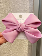 Solid Color Bow Hair Clip