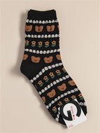 Mid-tube Bear Socks for Women