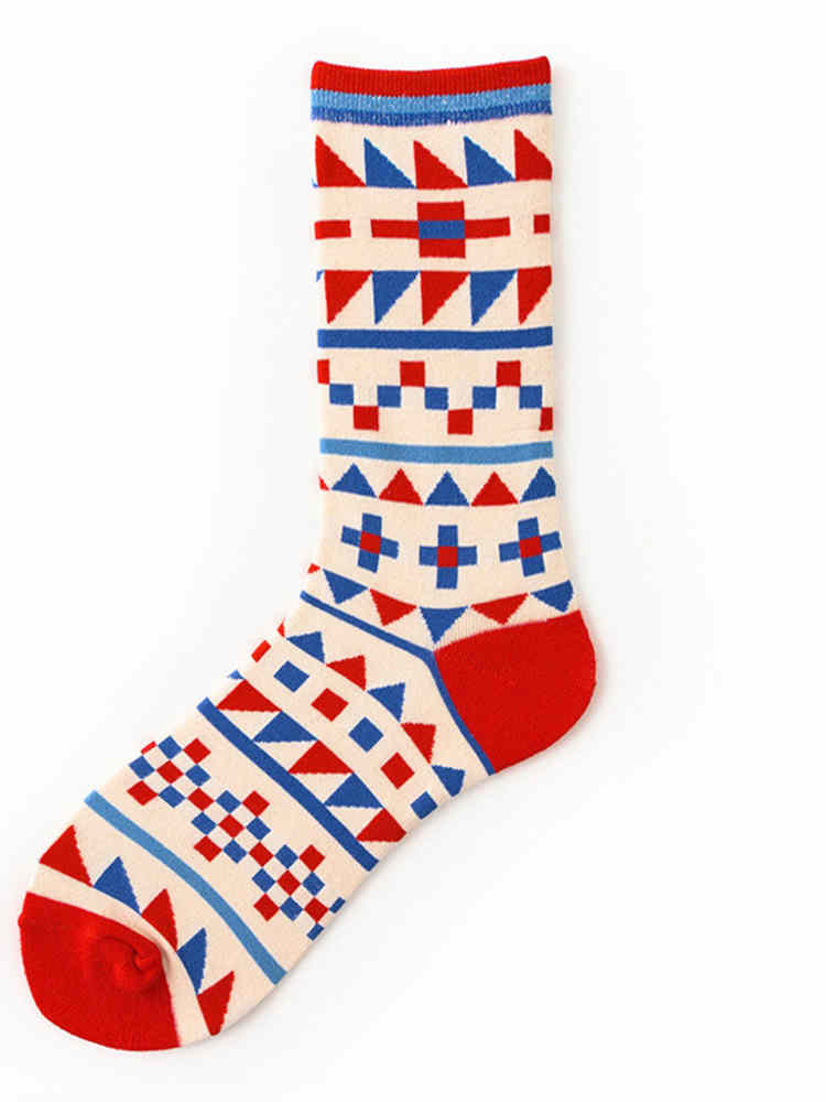 Geometric Colorful Socks