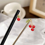 Cherry-wood Alloy Hairpin