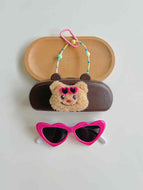 Anti-lost Decorative Glasses Case Children's Sunglasses Set