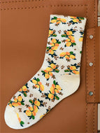 Fruit Floral Mid-calf Socks