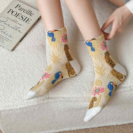 Jacquard Retro All-match Women's Socks