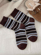 Striped Color-block Socks