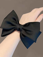 Bow Solid Color Hair Rope Rubber Band