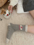 Retro Color Cartoon Socks