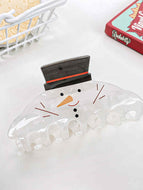 Funny Snowman Elk Christmas Hair Clip