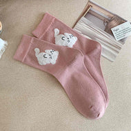 Flocked Animal Cute Women's Socks