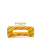 Textured Diagonal Stripe Square Hair Clip