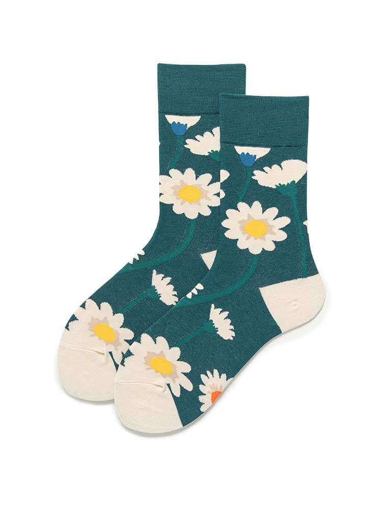 Green Sunflower Women's Socks