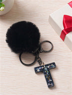 Black Hairball Pendant Keychain