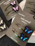 A Pair of Popular Butterfly Hair Clips and Shiny Clips