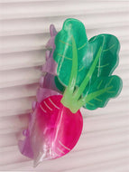 Fruit and Vegetable Hair Clip Acrylic Grab Clips