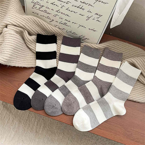 Two-tone Striped Women's Socks