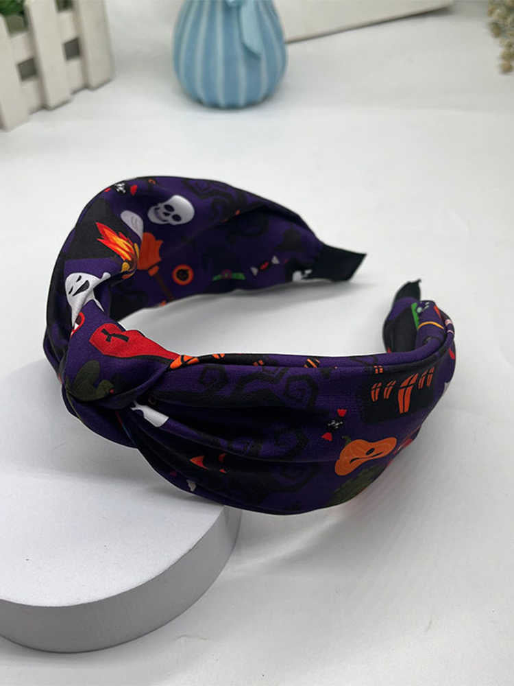 Halloween Knotted Hair Accessories Face Wash Headband