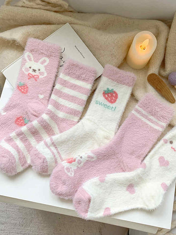 Pink Series Floor Sleep Socks