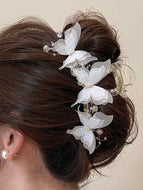 Butterfly Beaded Hair Clip