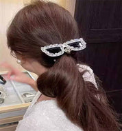 Women's Shiny Rhinestone Glasses Hairpin