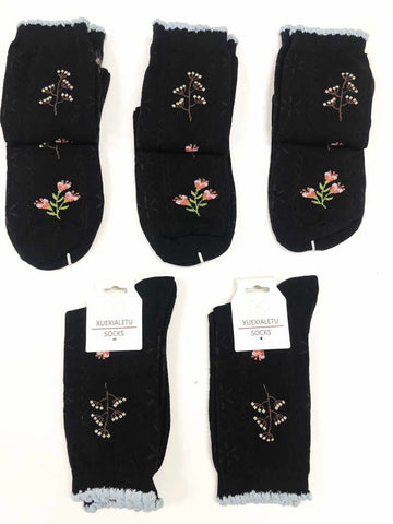 Leaves and Flowers Women's Socks