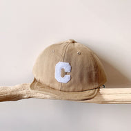 Boys Baseball Cap Soft Brim Alphabet Hat