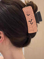 Spider Web Bat Halloween Hair Clip