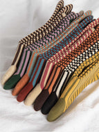 Ten Colors of Striped Socks for Women