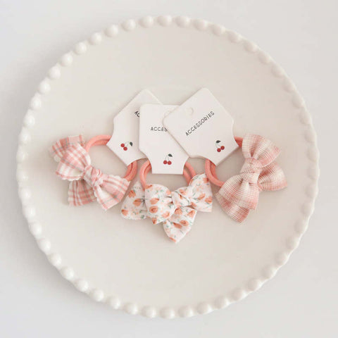 Hair Bow Tie Kid-Three pairs