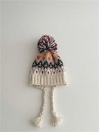 Girls' Warm Ear Protection Knitted Hat