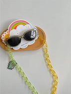 New Children's Sunglasses with Glasses Chain Set