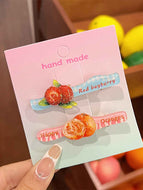 Fruit Hairpin Set Bangs Clip