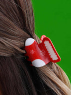 Santa Claus Socks Festive Atmosphere Hair Clip