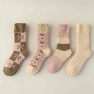 Thick Pink Series Socks