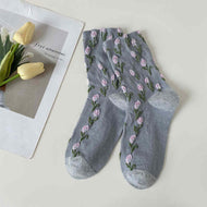 Tulip Plant Flower Women's Socks